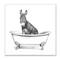 Stupell Industries Donkey in Claw Tub Wall Plaque